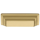 MT2764-064 MSB - Stepped - George Cup Pull - Satin Brass