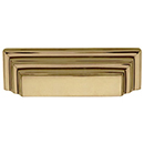 MT2764-064 ULB - Stepped - George Cup Pull - Unlacquered Brass