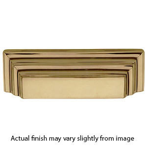MT2764-064 ULB - Stepped - George Cup Pull - Unlacquered Brass