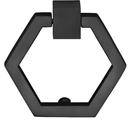 MT6334-051 BLK - 2-3/8" Hexagon Drop Pull - Flat Black