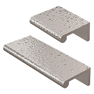 Hammered Edge Pull - Polished Nickel