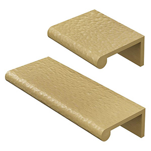Hammered Edge Pull - Satin Brass