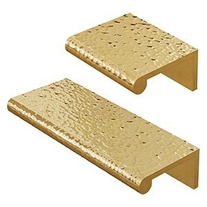 Hammered Edge Pull - Unlacquered Brass