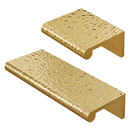 Hammered Edge Pull - Unlacquered Brass
