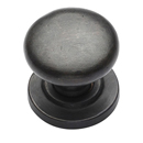 113 - Ashley Norton - Round 1 1/4" Knob on Rose - Dark Bronze