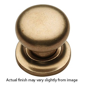 113 - Ashley Norton - Round 1 1/2" Knob on Rose - Natural Bronze