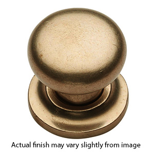 113 - Ashley Norton - Round 1 1/4" Knob on Rose - Natural Bronze