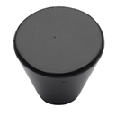 3189.114 TC - Round Cone 1.25" Cabinet Knob - Matte Black
