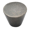 3189.114 WM - Round Cone 1.25" Cabinet Knob - White Medium