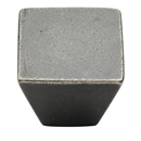 3191.114 WM - Square Cone 1.25" Cabinet Knob - White Medium