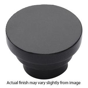 3624.112 TC - Round Step 1.5" Cabinet Knob - Matte Black