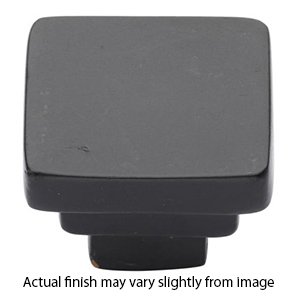 3672.114 TC - Square Step 1.25" Cabinet Knob - Matte Black