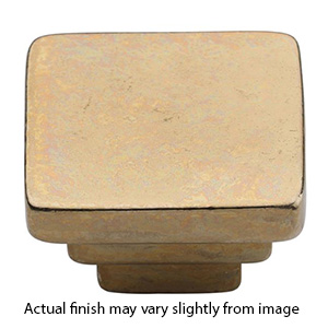3672.114 NB - Square Step 1.25" Cabinet Knob - Natural Bronze