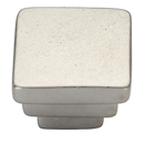 3672 - Ashley Norton - Square Step 1 1/4" Knob - White Bronze