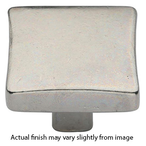 3678.112 - Ashley Norton - Square Puffed 1.5" Knob - White Bronze