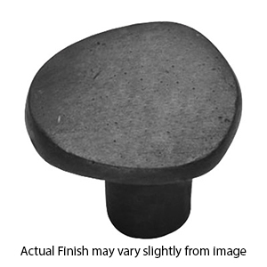 3927 - Ashley Norton - Round Stone Knob - Matte Black