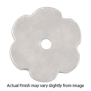CKB.FW - Tuscany - Flower Knob Backplate - White Bronze