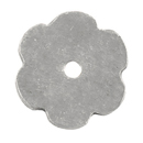 CKB.FW - Tuscany - Flower Knob Backplate - White Medium