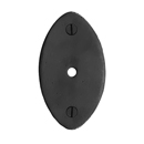 CKB.OV - Ashley Norton - Oval Cabinet Knob Backplate - Matte Black