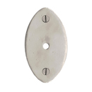 CKB.OV - Ashley Norton - Oval Cabinet Knob Backplate - White Bronze