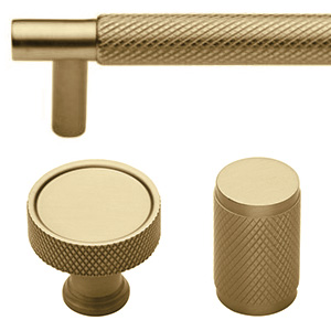 Knurled - Satin Brass