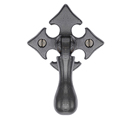 6261 - Ashley Norton - Fleur-de-Lis Pendant Pull - Dark Bronze