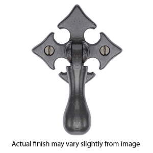 6261 - Ashley Norton - Fleur-de-Lis Pendant Pull - Dark Bronze