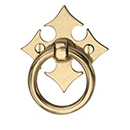 6331 - Ashley Norton - Fleur-de-Lis Ring Pull - Natural Bronze