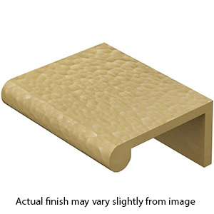 MK8430-050 MSB - 2" Hammered Cabinet Edge Pull - Satin Brass