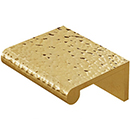 MK8430-050 ULB - 2" Hammered Cabinet Edge Pull - Unlacquered Brass