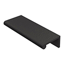 MK8430-100 BLK - 4" Hammered Cabinet Edge Pull - Flat Black