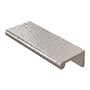 MK8430-100 PNI - 4" Hammered Cabinet Edge Pull - Polished Nickel