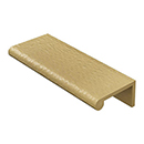 MK8430-100 MSB - 4" Hammered Cabinet Edge Pull - Satin Brass