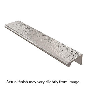 MK8430-200 PNI - 8" Hammered Cabinet Edge Pull - Polished Nickel