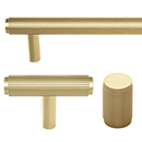 Reeded - Satin Brass