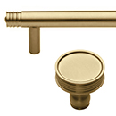 Ridged - Satin Brass