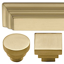 Stepped - Satin Brass