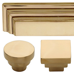 Stepped - Unlacquered Brass