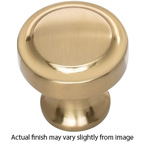 A300 - Bradbury - 1.25" Cabinet Knob - Warm Brass