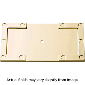 378 - Campaign - L-Bracket Knob Backplate - Polished Brass