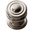 376 - Campaign - 1.25" Cabinet Round Knob - Brushed Nickel