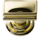 377 - Campaign - 1.25" Cabinet Rectangle Knob - Polished Brass