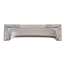 382 - Campaign - 3.75" L-Bracket Cup Pull - Brushed Nickel