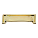 383 - Campaign - 3.75" Rope Cup Pull - Polished Brass