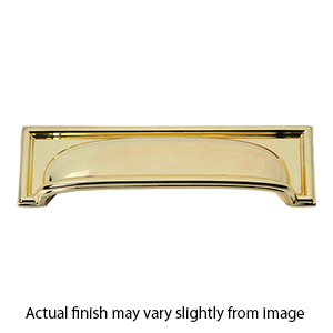 383 - Campaign - 3.75" Rope Cup Pull - Polished Brass