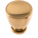 412 - Conga - 1-1/8" Cabinet Knob - Warm Brass