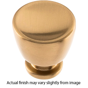 412 - Conga - 1-1/8" Cabinet Knob - Warm Brass