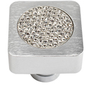 3193 - Crystal Pave - 1" Cabinet Knob - Matte Chrome