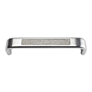 3199 - Crystal Pave - 128mm Cabinet Pull - Matte Chrome