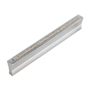 3200 - Crystal Pave - 96mm Cabinet Pull - Matte Chrome